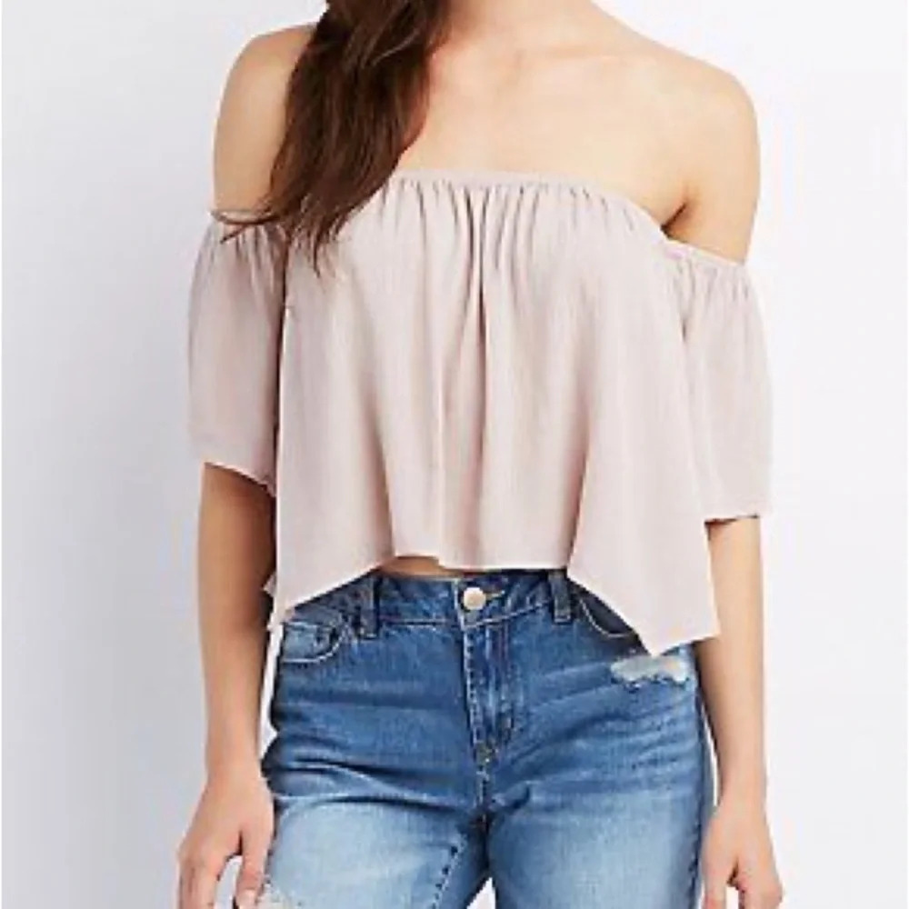 American Eagle satin off shoulder top size medium